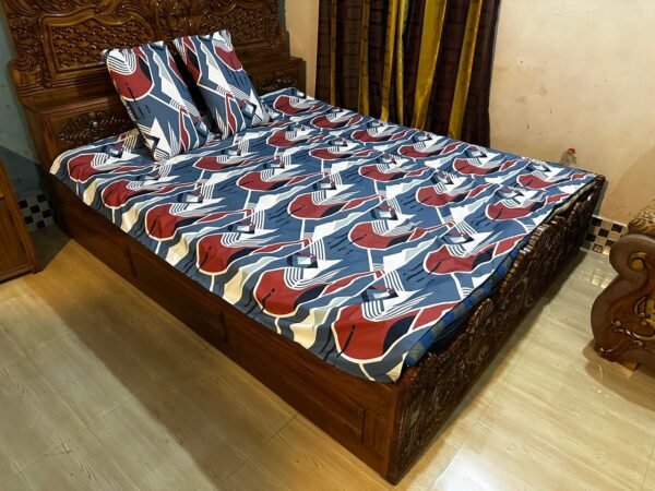সাড়ে৬/৭ ফিট বালিশ কভার সহ ওয়াটারপ্রুফ বেডশীট