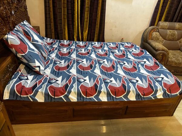 সাড়ে৬/৭ ফিট বালিশ কভার সহ ওয়াটারপ্রুফ বেডশীট - Image 2