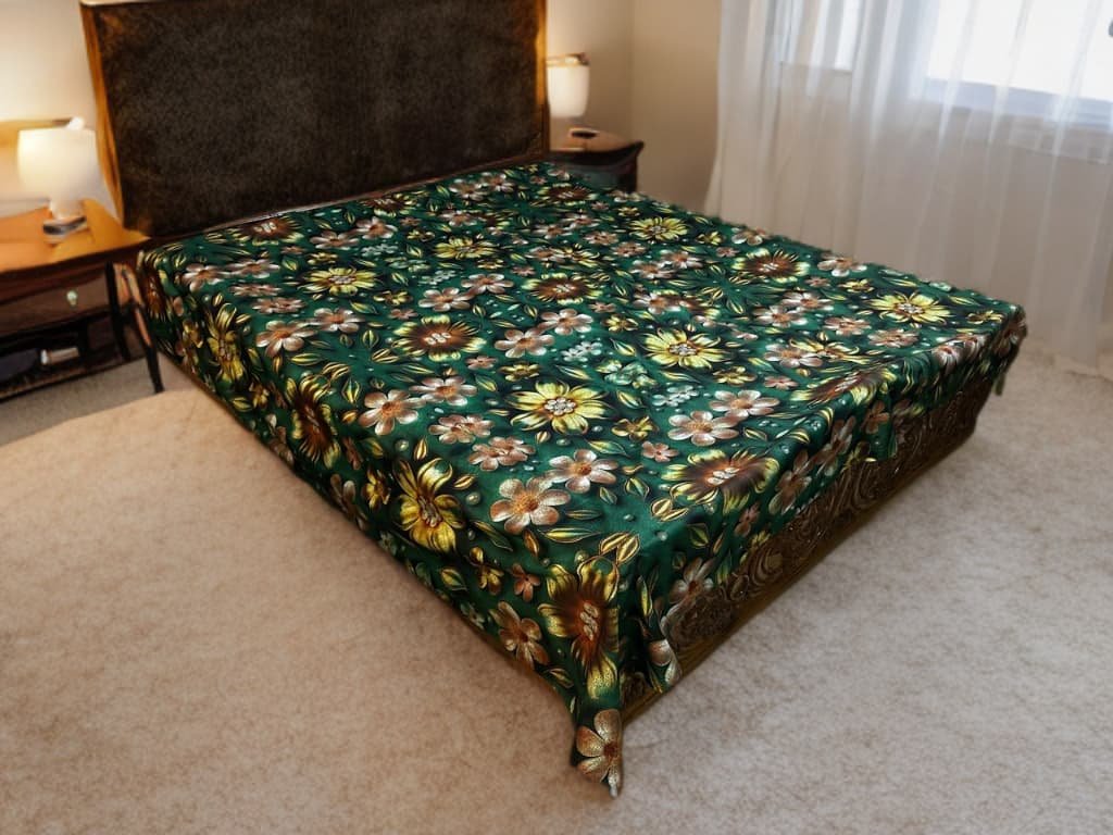 কটন ফেব্রিক্স 3D ৭/৮ ফিট ওয়াটারপ্রুফ বেডশীট