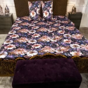 3D ৭/৮ফিট বালিশ কভার সহ ওয়াটারপ্রুফ বেডশীট