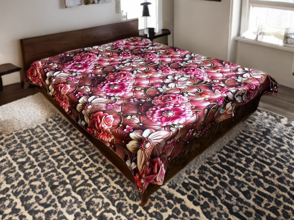 3D ৭/৮ ফিট ওয়াটারপ্রুফ বেডশীট