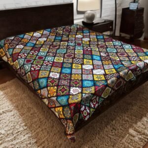 ৭/৮ ফিট ওয়াটারপ্রুফ বেডশীট বালিশ কভার ছাড়া