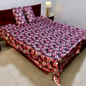 ৬/৭ ফিট ওয়াটারপ্রুফ বেডশীট বালিশ কভার সহ