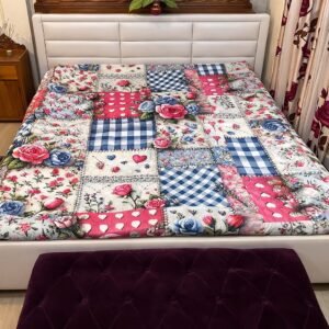 কটন ফেব্রিক্স China ৬/৭ ফিট ওয়াটারপ্রুফ বেডশীট বালিশ কভার ছাড়া