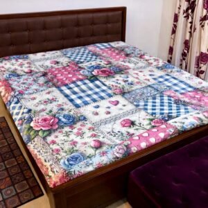 কটন ফেব্রিক্স China 7/8 ফিট ওয়াটারপ্রুফ বেডশীট বালিশ কভার ছাড়া