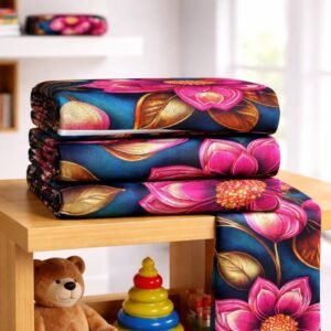 cotton ৬/৭ ফিট ওয়াটারপ্রুফ বেডশীট বালিশ কভার ছাড়া