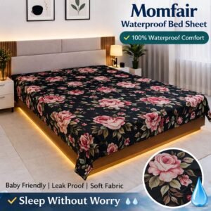 কটন ফেব্রিক্স 3D ৬/৭ ফিট ওয়াটারপ্রুফ বেডশীট