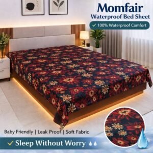 কটন ফেব্রিক্স 3D ৬/৭ ফিট ওয়াটারপ্রুফ বেডশীট