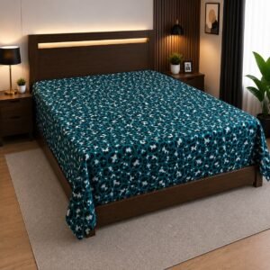 Leopard super soft সুতি ফিল ৭/৮ ফিট ওয়াটারপ্রুফ বেডশীট কভার ছাড়া