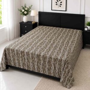 super soft pure cotton সুতি ফিল ৬/৭ ফিট ওয়াটারপ্রুফ বেডশীট বালিশ কভার ছাড়া