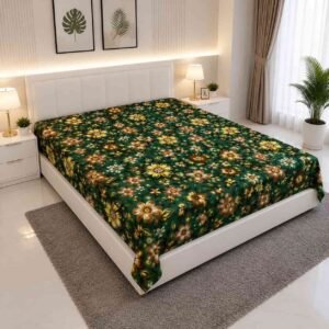cotton fabric 7/8 ফিট ওয়াটারপ্রুফ বেডশীট বালিশ কভার ছাড়া