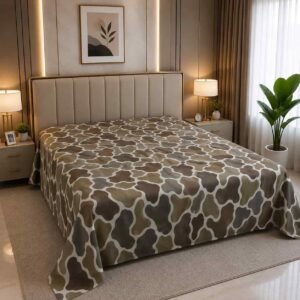 desert flow cotton fabric সুতি ফিল 7/8 ফিট ওয়াটারপ্রুফ বেডশীট বালিশ কভার ছাড়া