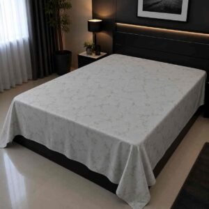 White Elegance সুতি ফিল ৬/৭ ফিট ওয়াটারপ্রুফ বেডশীট বালিশ কভার ছাড়া