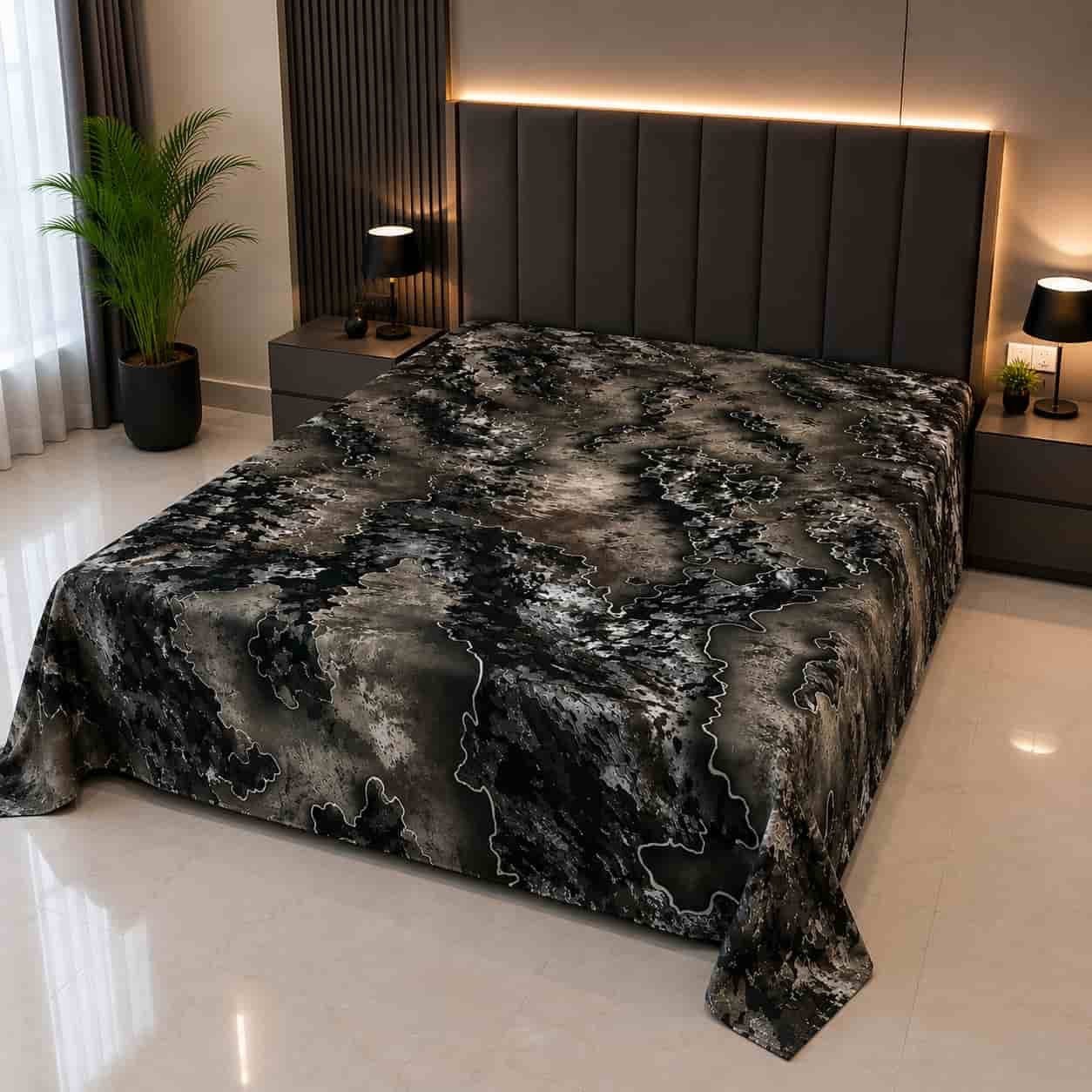 super soft cotton fabric 7/8 ফিট ওয়াটারপ্রুফ বেডশীট বালিশ কভার ছাড়া