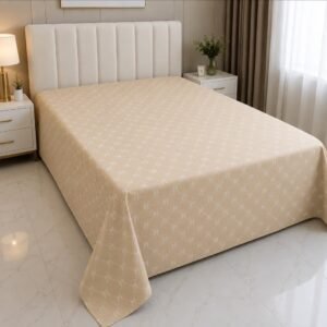 cotton soft fabric 7/8 ফিট ওয়াটারপ্রুফ বেডশীট বালিশ কভার ছাড়া