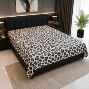 floral print 6/7 ফিট ওয়াটারপ্রুফ বেডশীট বালিশ কভার ছাড়া