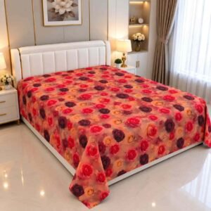 soft fabric 6/7 ফিট ওয়াটারপ্রুফ বেডশীট বালিশ কভার ছাড়া