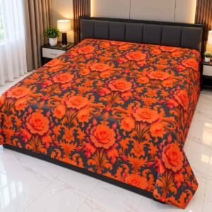 soft fabric 7/8 ফিট ওয়াটারপ্রুফ বেডশীট বালিশ কভার ছাড়া