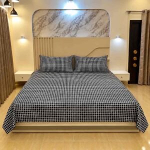 Urban gird pure cotton ৭/৮ ফিট ওয়াটারপ্রুফ বেডশীট বালিশ কভার সহ