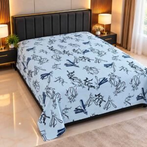 soft fabric 7/8 ফিট ওয়াটারপ্রুফ বেডশীট বালিশ কভার ছাড়া